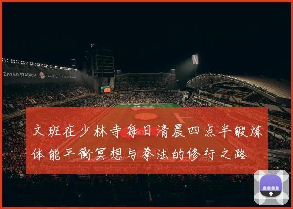 文班在少林寺每日清晨四点半锻炼体能平衡冥想与拳法的修行之路